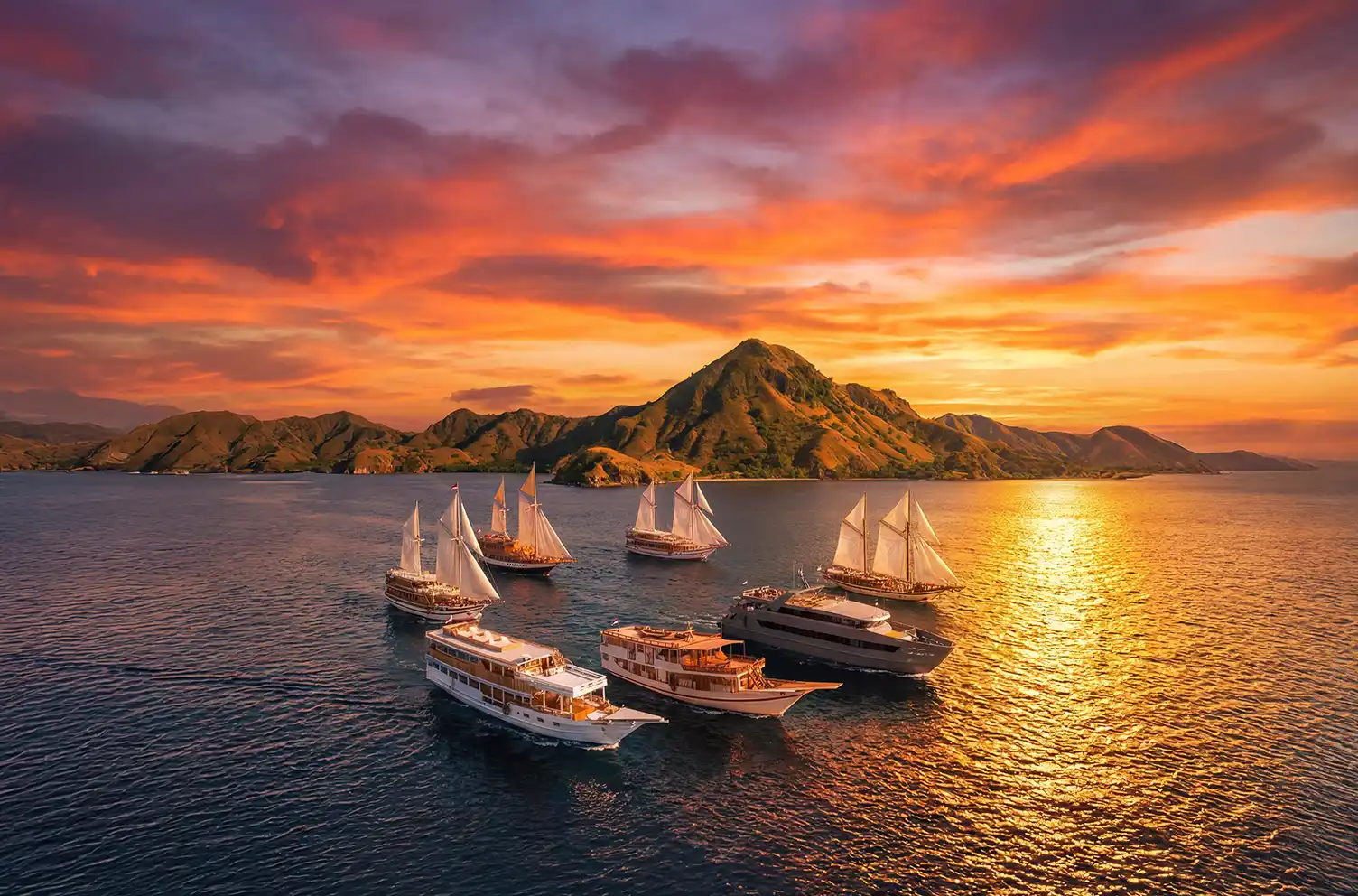Komodo Luxury 船東直營豪華遊艇航行於科莫多國家公園海域